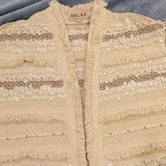 Anthropology Anthropologie Dolan Fringe Bobo Jacket Large - Picture 5 of 11